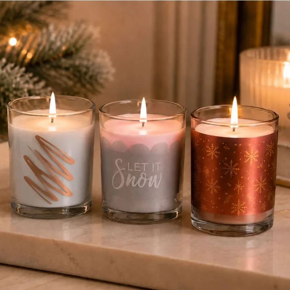 How Sweet Scented Candle Set Glass Votive